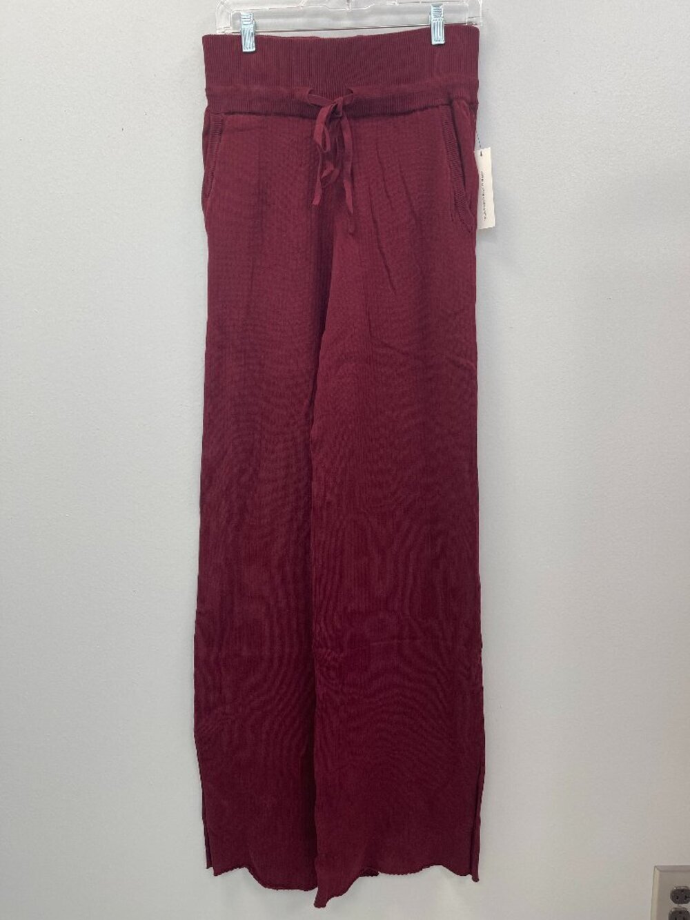 STEELE Maria Rib Trouser in Burgundy - Small or XL - NWT